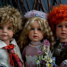 Ретро-трио. ООАК кукол Gotz