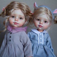 Сестрички. ООАК куколок Paola Reina Паола Рейна.