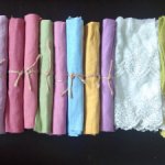 Большой лот тканей ручного окрашивания, кружево, ленты, фурнитура