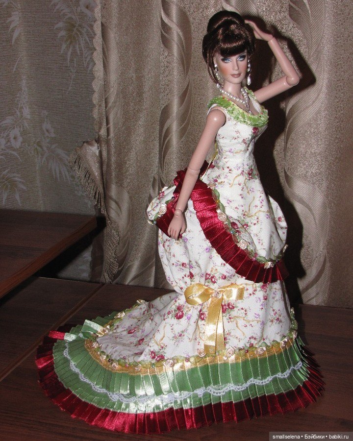 Платье для чаепития 1960. Комплект на формат куклы 40см. часть 2 (фото 2)