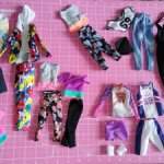 mattel, аутфит, костюм, комбинезон, топ и лосины, джинсы кроп-топ