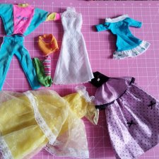 Лот одежды на кукол формата барби, бетти, сандра и прочие 30см