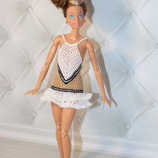 вязаное платье для стройной мтм