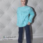 свитер рвань на фр мальчика fr homme, Адонис, авторская кукла kidzu 1/6