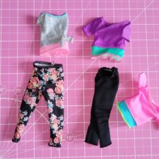 mattel, аутфит, топ и лосины, комплекты спорт мтм