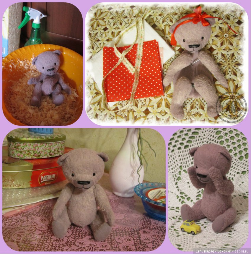 Мой подарок на 8 Марта - выкройка мишки Уленька 19 см (фото 6)