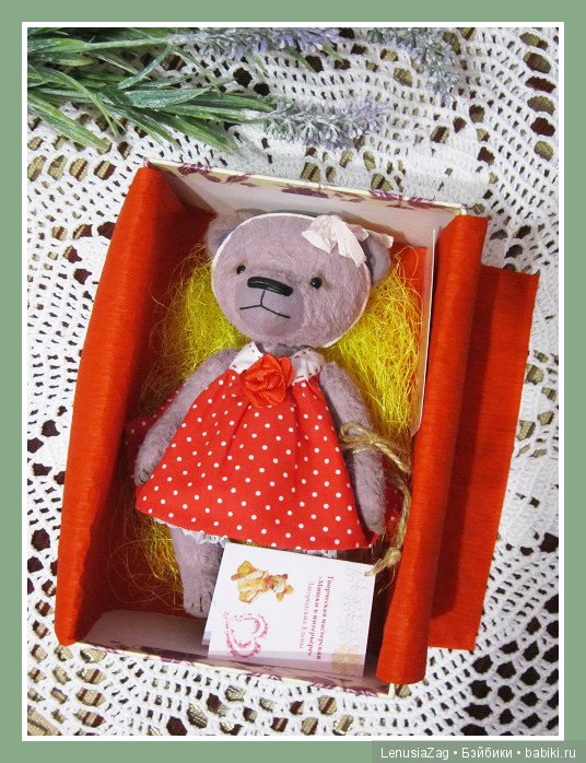 Мой подарок на 8 Марта - выкройка мишки Уленька 19 см