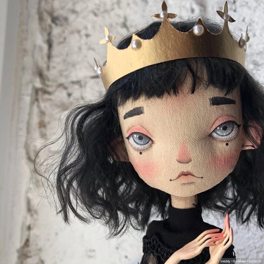 Первая кукла Нового Года, текстильная кукла Анастасии Угольниковой