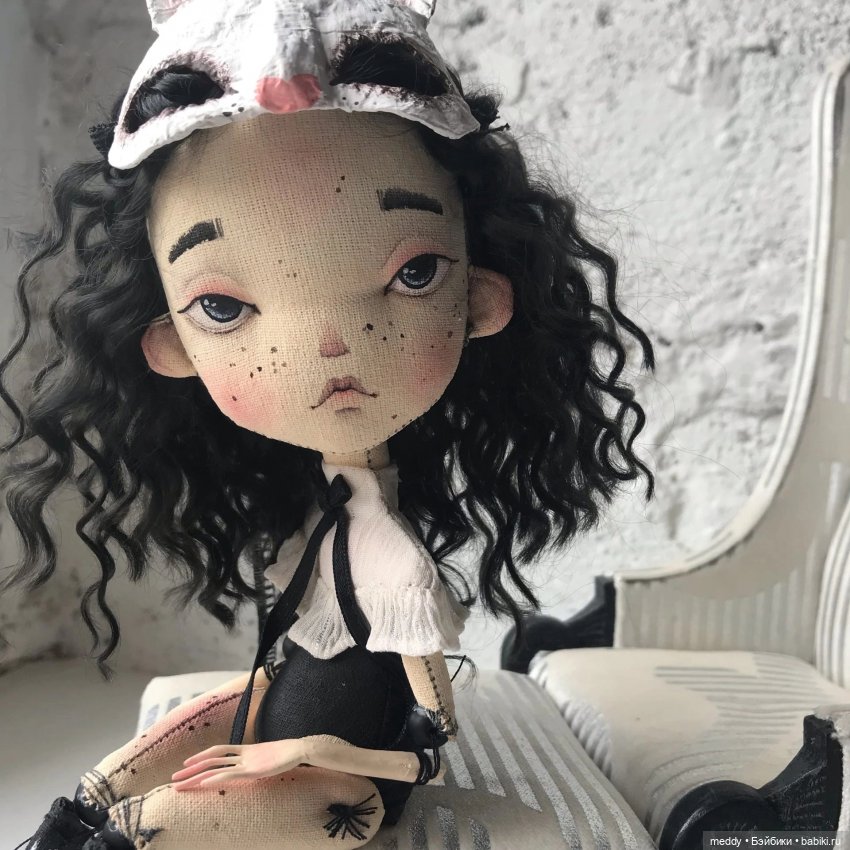 Первая кукла Нового Года, текстильная кукла Анастасии Угольниковой (фото 5)