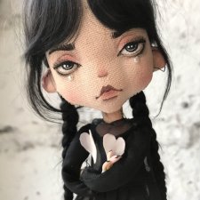 Первая кукла Нового Года, текстильная кукла Анастасии Угольниковой..