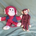 Винтажная обезьянка Жаконя со своим другом