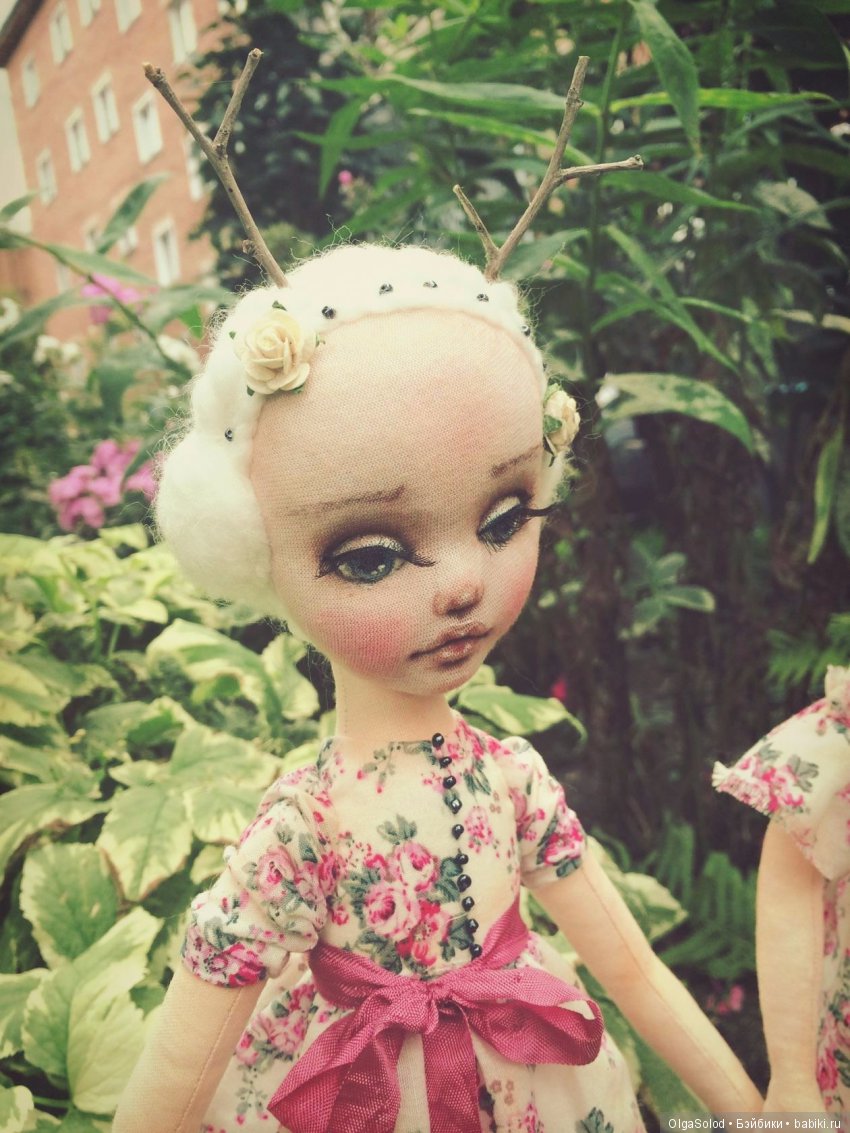 Аури и Лея - текстильные куклы-оленята | Бэйбики Аури и Лея - текстильные куклы-оленята (фото 4)