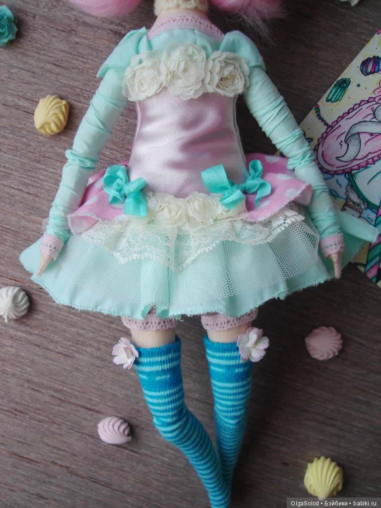 Малышка Луиза - маленькая текстильная зефиринка (фото 4)