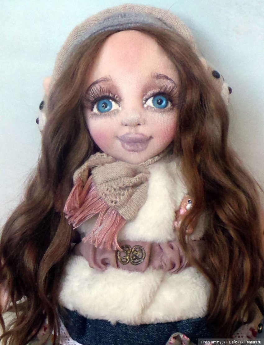 Текстильные куколки с объемным лицом, коллекция Бантики Цветочки (фото 6)