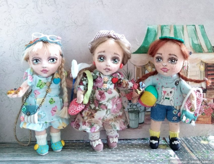 Мои мини куколки — Авторские текстильные куклы: Вальдорфские