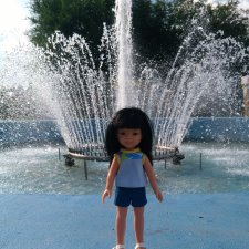 Как Лиу в парк ездила