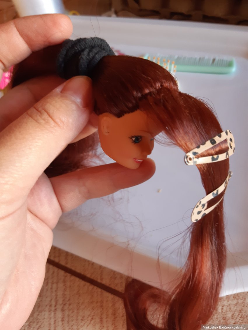 Прошиваем чёлку.