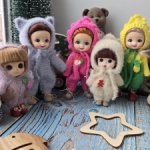 Вязаные комбезики для малявочек