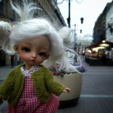 Чисто Питер. Какао идёт по Невскому..