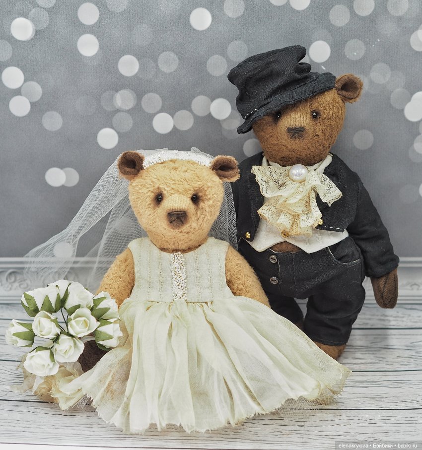 Свадебные мишки тедди — Авторские мишки Тедди и друзья: фото (фото 3)