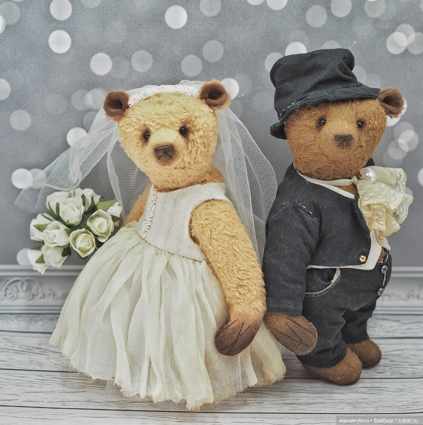 Свадебные мишки тедди — Авторские мишки Тедди и друзья: фото (фото 2)