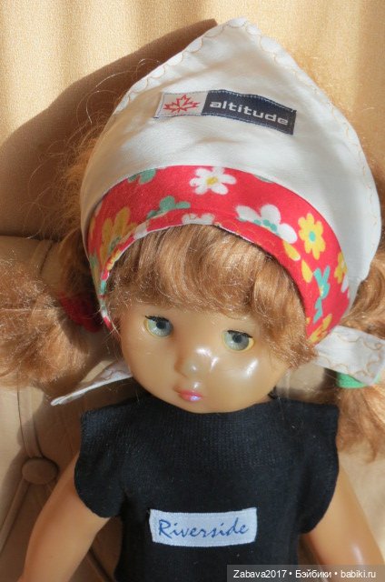 одежда, платье, советская кукла, топик, косынка