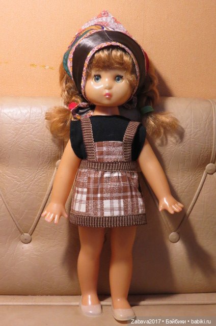 одежда, платье, советская кукла, топик, косынка