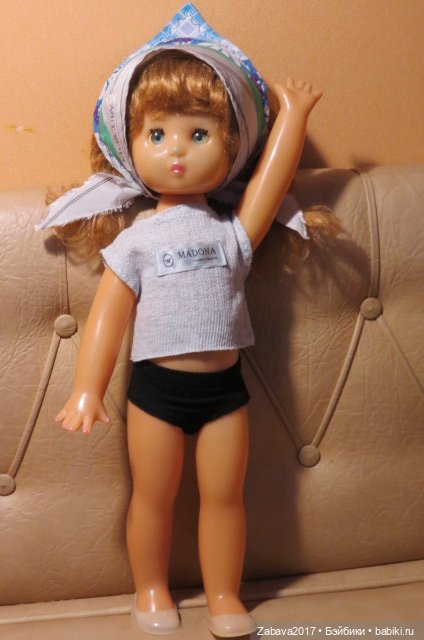 одежда, платье, советская кукла, топик, косынка