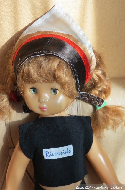 одежда, платье, советская кукла, топик, косынка