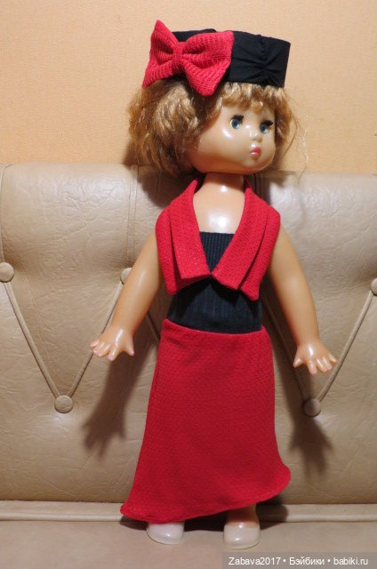 одежда, платье, советская кукла, шляпка, сумка