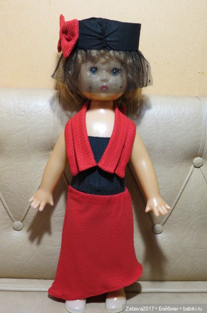 одежда, платье, советская кукла, шляпка, сумка