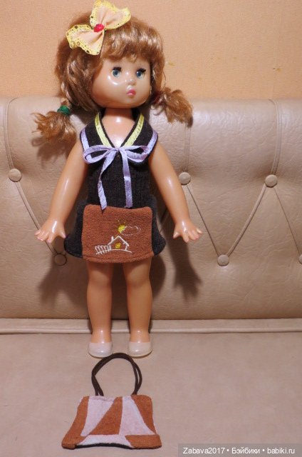 одежда, платье, советская кукла, шляпка, сумка