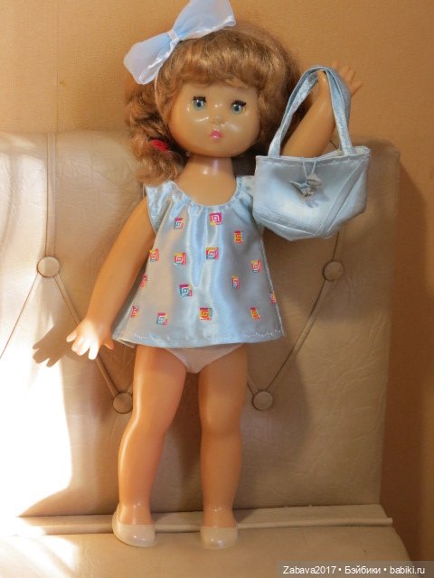 одежда, платье, советская кукла, сумка, косынка