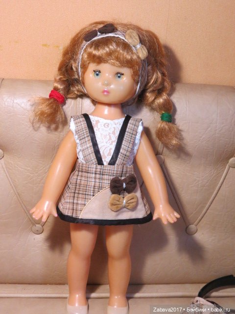 одежда, платье, советская кукла, топик, косынка