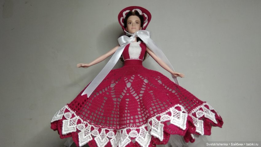 Бальное платье и две шляпки в викторианском стиле для Барби | Бэйбики Бальное платье и две шляпки в викторианском стиле для Барби