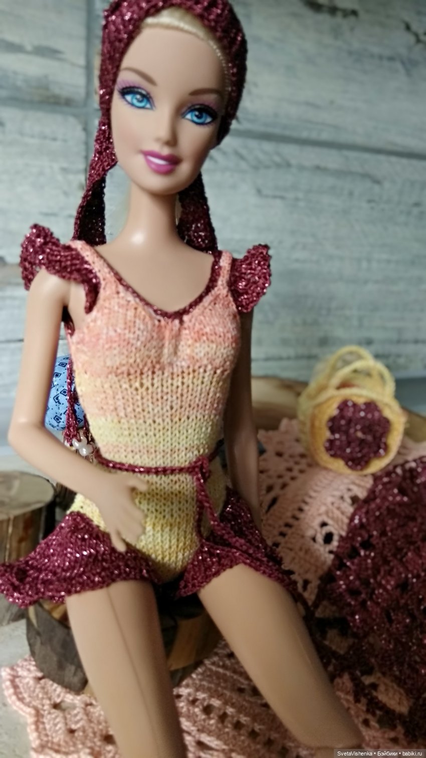 Эксперимент со сложной пряжей…Лучик (фото 5)