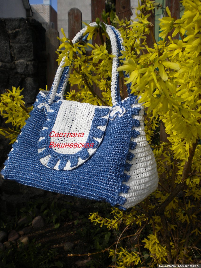 Подробный мастер-класс по вязанию сумочки «Морская» для Барби (фото 5)