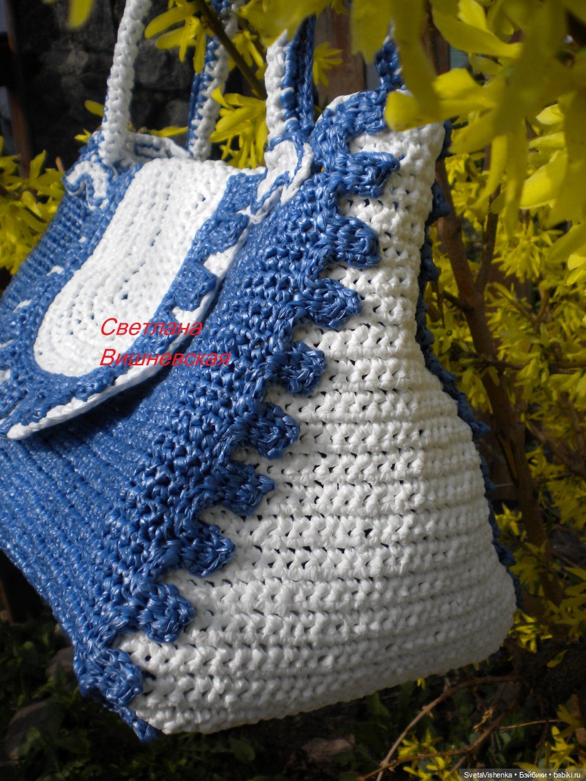 Подробный мастер-класс по вязанию сумочки «Морская» для Барби (фото 6)