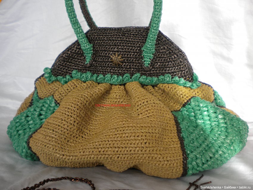 Вязаное платье, сумочка и шляпка для Барби (фото 5)