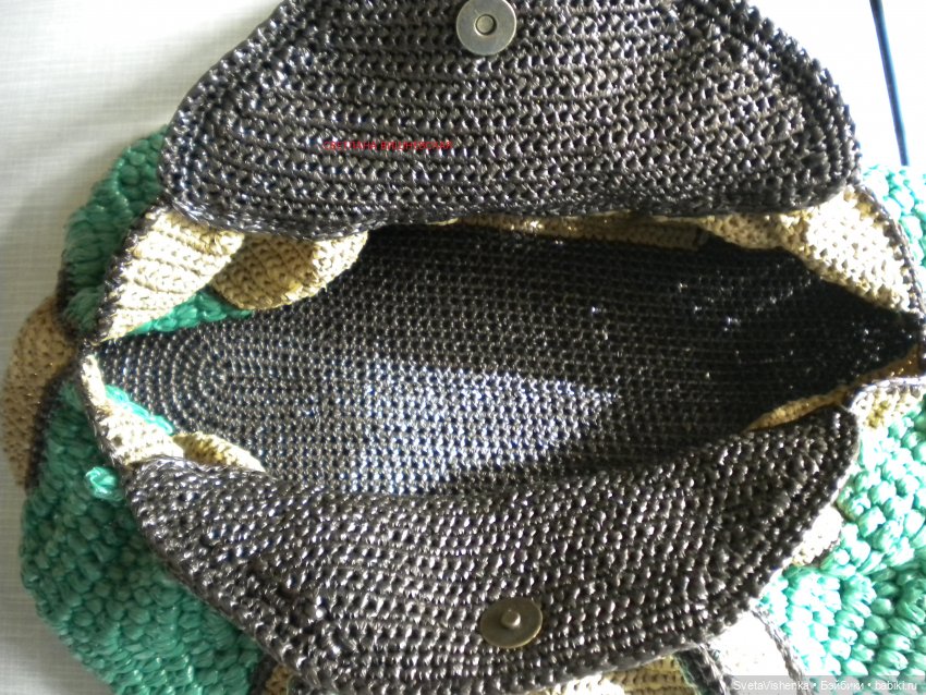 Вязаное платье, сумочка и шляпка для Барби (фото 8)