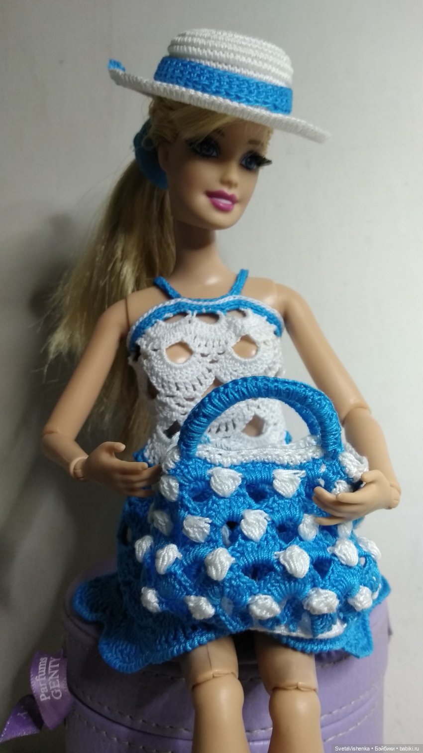 Пляжный костюм для Барби + сумочка. Рекомендации по формированию сумочки | Бэйбики Пляжный костюм для Барби + сумочка. Рекомендации по формированию сумочки