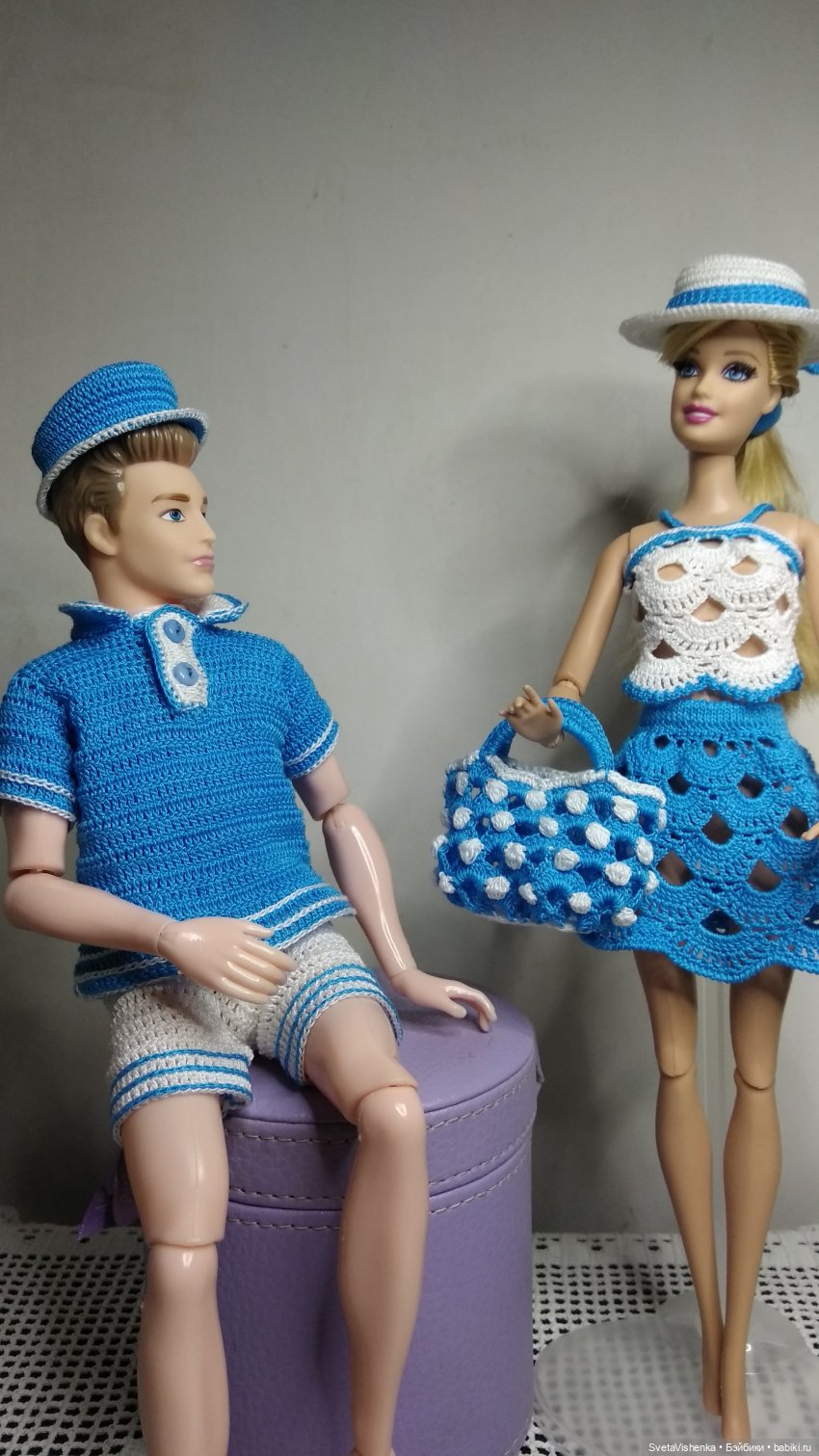Пляжный костюм для Барби + сумочка. Рекомендации по формированию сумочки | Бэйбики Пляжный костюм для Барби + сумочка. Рекомендации по формированию сумочки (фото 2)