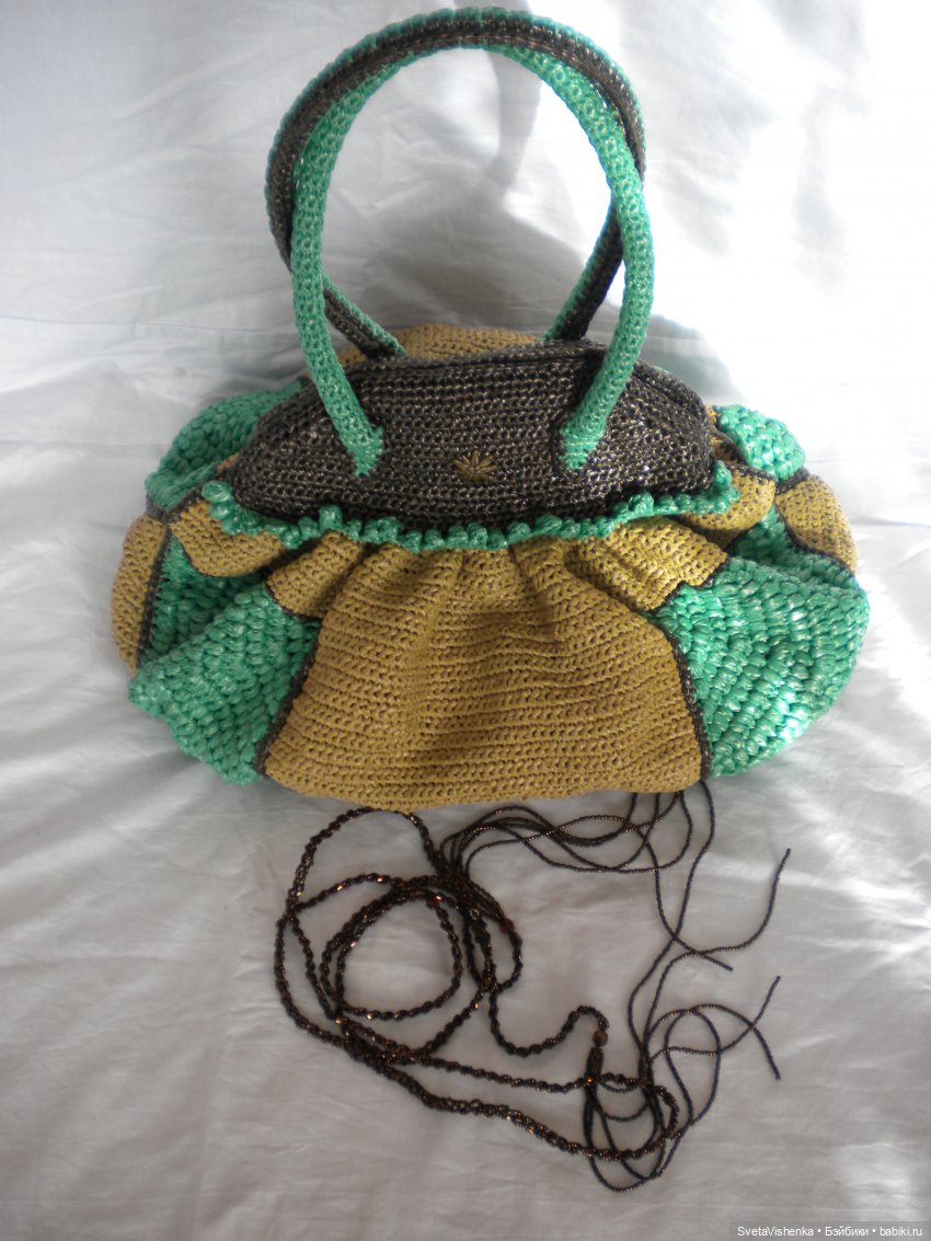 Вязаное платье, сумочка и шляпка для Барби (фото 6)