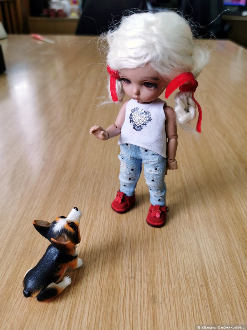 Элли и щенок — Куклы Fairyland (ФэйриЛэнд): BJD (БЖД)
