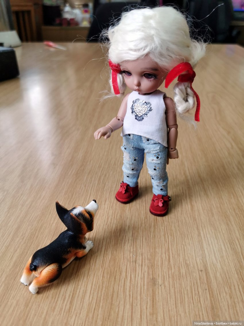 Элли и щенок — Куклы Fairyland (ФэйриЛэнд): BJD (БЖД)