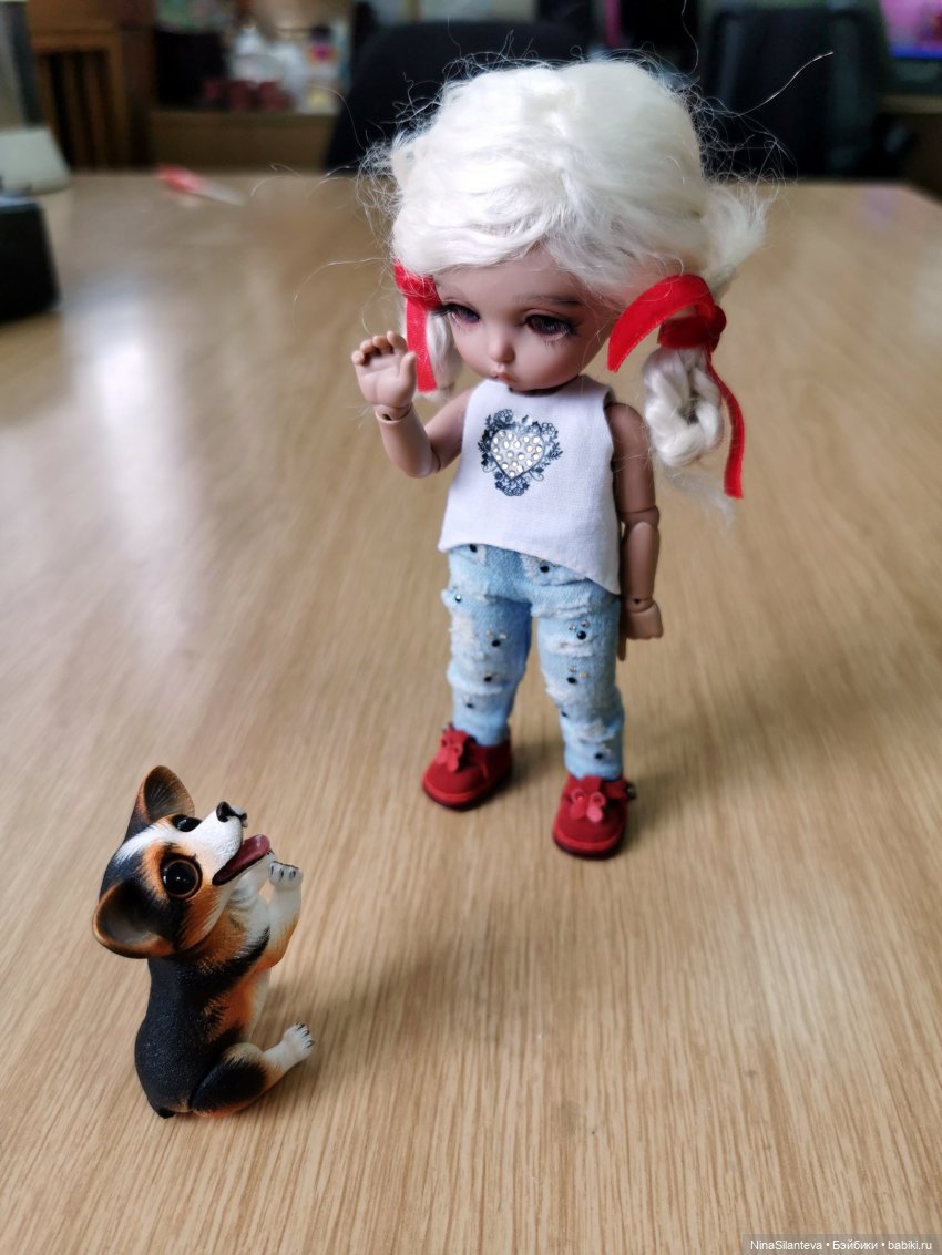 Элли и щенок — Куклы Fairyland (ФэйриЛэнд): BJD (БЖД)