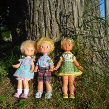 Маленькая история в картинках про друзей или мой не богатый опыт рисовок и пошива одежды для советских кукол