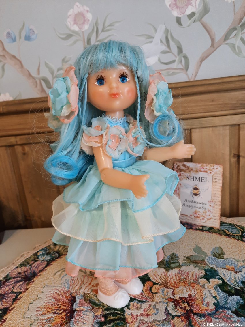 Мальвина. Переделка кирово-чепецкой куколки (фото 8)
