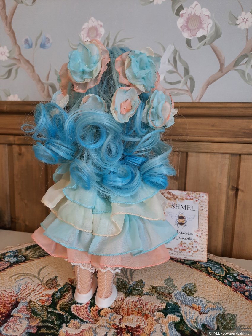Мальвина. Переделка кирово-чепецкой куколки (фото 9)