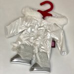 Зимний комплект «Серебро» для кукол Liitle kidz 36 см